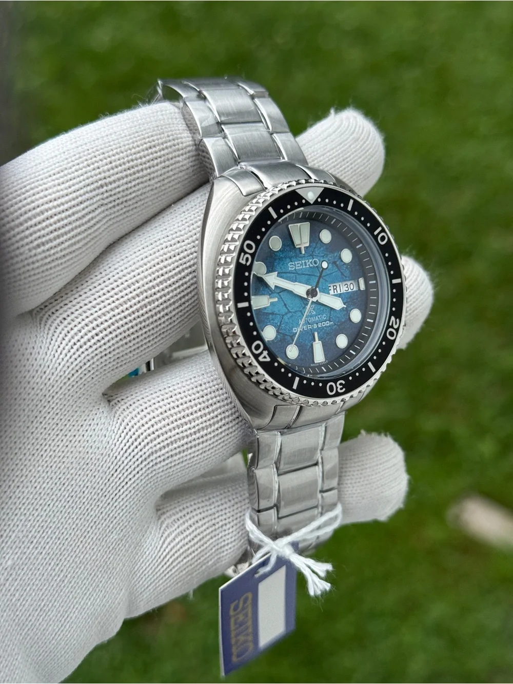 Seiko Prospex Special Edition Blue Dial Automatic Stainless Steel Watch mens